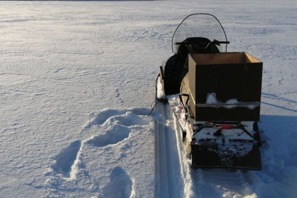 Под Северодвинском пенсионер получил травмы, катаясь на снегоходе